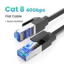 Load image into Gallery viewer, Ethernet Cable 40Gbps 2000MHz CAT 8 Networking Cotton Braided Internet Lan Cord for Laptops PS 4 Router RJ45 Cable