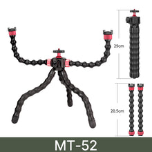 Load image into Gallery viewer, Octopus Flexible Tripod For Phone SLR DSLR Camera Tripod Extend 1/4'' Screw With Ballhead Cold Shoe Phone Clip