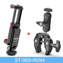 Load image into Gallery viewer, Vertical Shooting Phone Mount Holder DSLR Camera Monitor Mount Tripod Mount Clamp for Smartphone Vlog Shooting