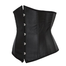 Load image into Gallery viewer, Underbust Corset Sexy Women's Underwear Waist Slimming Body Shaper Corset Top for Women Steampunk Lace-up Corset Belt White
