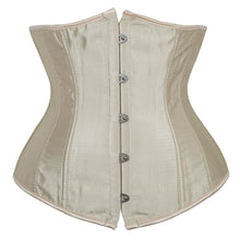 Load image into Gallery viewer, Underbust Corset Sexy Women's Underwear Waist Slimming Body Shaper Corset Top for Women Steampunk Lace-up Corset Belt White