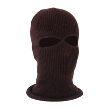 Load image into Gallery viewer, Unisex 2-Hole Knitted Ski Mask Balaclava Hat Winter Solid Color Full Face Cover Neck Gaiter Outdoor Windproof Beanie Cap