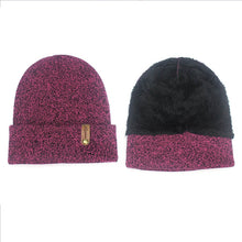 Load image into Gallery viewer, Unisex Beanies Hat Ring Scarf Gloves Set Winter Knitted Thick Warm Cap Women Men Solid Retro Beanie Hat Soft Touch Screen Gloves