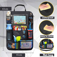 Load image into Gallery viewer, Universal Car Seat Back Organizer Multi-Pocket Storage Bag Tablet Holder Automobiles Interior Accessory Stowing Tidying