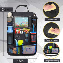 Load image into Gallery viewer, Car Universal Seat Back Organizer Multi-Pocket Storage Bag Tablet Holder Automobiles Interior Accessory Stowing Tidying