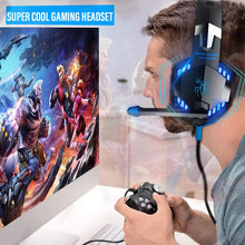 Load image into Gallery viewer, Upgrade Headset Gamers LED Light Noise Cancelling Stereo Gaming Headphones With Microphone Casque for PS4 PC Xbox One PS5