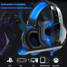 Load image into Gallery viewer, Upgrade Headset Gamers LED Light Noise Cancelling Stereo Gaming Headphones With Microphone Casque for PS4 PC Xbox One PS5