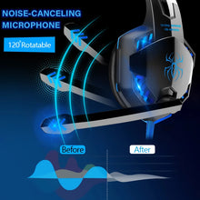 Load image into Gallery viewer, Upgrade Headset Gamers LED Light Noise Cancelling Stereo Gaming Headphones With Microphone Casque for PS4 PC Xbox One PS5