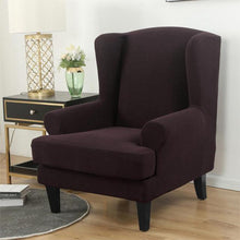 Load image into Gallery viewer, Waterproof Sloping Arm Back Chair Cover Elastic Armchair Wingback Wing Sofa Back Chair Cover Stretch Protector