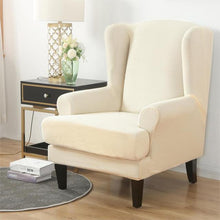 Load image into Gallery viewer, Waterproof Sloping Arm Back Chair Cover Elastic Armchair Wingback Wing Sofa Back Chair Cover Stretch Protector