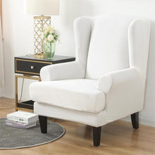 Load image into Gallery viewer, Waterproof Sloping Arm Back Chair Cover Elastic Armchair Wingback Wing Sofa Back Chair Cover Stretch Protector