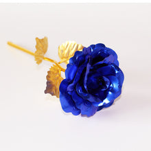 Load image into Gallery viewer, Valentine's Day Creative Gift 24K Foil Plated Rose Gold Rose Lasts Forever Love Wedding Decor Lover Lighting Roses Creative Gift