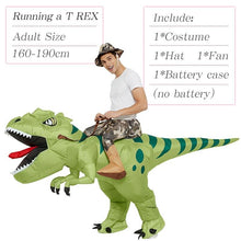 Load image into Gallery viewer, Velociraptor T REX Mascot Inflatable Costume For Kids Anime Halloween Costumes Dinosaur Birthday Gift For Party Cosplay Blow Up
