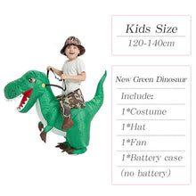 Load image into Gallery viewer, Velociraptor T REX Mascot Inflatable Costume For Kids Anime Halloween Costumes Dinosaur Birthday Gift For Party Cosplay Blow Up