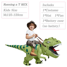 Load image into Gallery viewer, Velociraptor T REX Mascot Inflatable Costume For Kids Anime Halloween Costumes Dinosaur Birthday Gift For Party Cosplay Blow Up