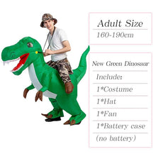 Load image into Gallery viewer, Velociraptor T REX Mascot Inflatable Costume For Kids Anime Halloween Costumes Dinosaur Birthday Gift For Party Cosplay Blow Up