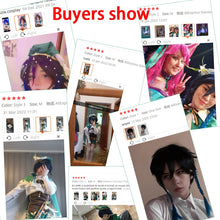 Load image into Gallery viewer, Venti Costume Game Genshin Impact Anime Cosplay Accessories Props Wig Cloak Suit Halloween Gift