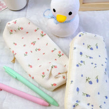 Load image into Gallery viewer, Pencil Case Fresh Style Pencil Bag Small Flowers Pencil Cases Cute Simple Pen Bag