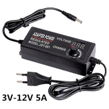 Load image into Gallery viewer, Adjustable AC To DC Power Supply 3V 5V 6V 9V 12V 15V 18V 24V 1A 2A 5A Power Supply Adapter Universal 220V To 12 V Volt Adapter