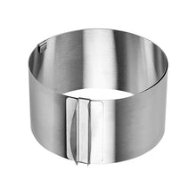Load image into Gallery viewer, Adjustable Mousse Ring Round Mold Border Paste Film Kitchen Accessory DIY Baking Cake Tools Dessert Decoration