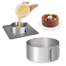 Load image into Gallery viewer, Adjustable Mousse Ring Round Mold Border Paste Film Kitchen Accessory DIY Baking Cake Tools Dessert Decoration