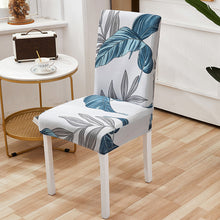 Load image into Gallery viewer, Square lattice printed stretch chair cover for dining room office banquet chair protector elastic material armchair cover