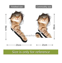 Load image into Gallery viewer, Vinyl waterproof Cat Dog 3D Wall Stickers Hole View Bathroom Toilet Living Room Home Decor Decal Poster Background Wall Stickers