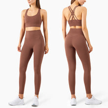 Load image into Gallery viewer, Yoga Set Leggings And Tops Fitness Sports Suits Gym Clothing For Women