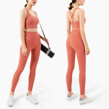 Load image into Gallery viewer, Yoga Set Leggings And Tops Fitness Sports Suits Gym Clothing For Women