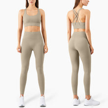 Load image into Gallery viewer, Yoga Set Leggings And Tops Fitness Sports Suits Gym Clothing For Women