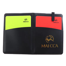 Load image into Gallery viewer, Soccer Referee Red Yellow Card Professional Fair Play Cards Football Linesman Leather Case Bag Set Sports Game Equipment
