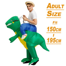 Load image into Gallery viewer, Anime Inflatable Costume Green Alien Adult Kids Funny Blow Up Suit Party Fancy Dress Party Cosplay Halloween Costume