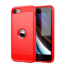 Load image into Gallery viewer, For Cover iPhone SE 2020 Case For iPhone SE 2020 Cover Shockproof TPU Carbon Fiber Case For iPhone 7 8 Plus 11 12 Pro Max Fundas