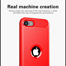 Load image into Gallery viewer, For Cover iPhone SE 2020 Case For iPhone SE 2020 Cover Shockproof TPU Carbon Fiber Case For iPhone 7 8 Plus 11 12 Pro Max Fundas