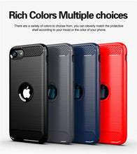 Load image into Gallery viewer, For Cover iPhone SE 2020 Case For iPhone SE 2020 Cover Shockproof TPU Carbon Fiber Case For iPhone 7 8 Plus 11 12 Pro Max Fundas