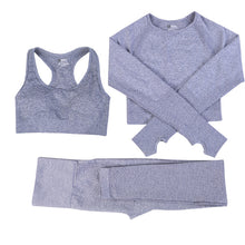 Load image into Gallery viewer, Yoga Set Women Fitness Sports Suits GYM Cloth Running Leggings Workout Pants