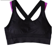 Load image into Gallery viewer, Yoga Bra breathable quick dry Top Shockproof Cross Back Gym Running Bra