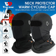 Load image into Gallery viewer, WEST BIKING Cycling Cap Winter Warm Running Scarf Balaclava Velvet Bike Full Face Cover Headwear Climbing Fishing Skating Hat