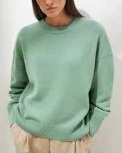 Load image into Gallery viewer, Cashmere Elegant Women Sweater Oversized Knitted Basic Pullovers O Neck Loose Soft Female Knitwear Jumper