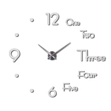 Load image into Gallery viewer, Wall Clock Metal Home Decoration Acrylic Mirror Stickers Modern Needle