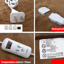 Load image into Gallery viewer, Washable Electric Blanket Double 220V Electric Heated Blanket Mat Single-control Dormitory Bedroom Heating Carpet