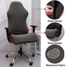 Load image into Gallery viewer, Waterproof Gaming Chair Cover Computer Elastic Armchair Slipcovers Seat Arm Office Chair Covers Not Include Chair