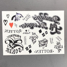 Load image into Gallery viewer, Waterproof Temporary Tattoo Sticker joker clown tatto flash tatoo fake for men girl women