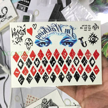 Load image into Gallery viewer, Waterproof Temporary Tattoo Sticker joker clown tatto flash tatoo fake for men girl women