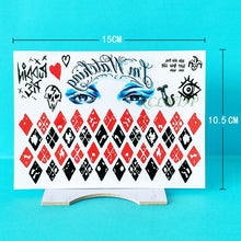 Load image into Gallery viewer, Waterproof Temporary Tattoo Sticker joker clown tatto flash tatoo fake for men girl women