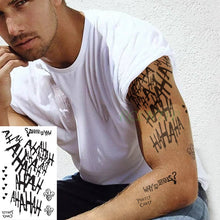 Load image into Gallery viewer, Waterproof Temporary Tattoo Sticker joker clown tatto flash tatoo fake for men girl women