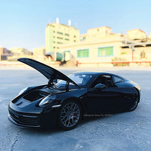 Load image into Gallery viewer, 1:24 Porsche 911 Carrera 4S (992) sports car black simulation alloy car model crafts decoration collection toy tool gift