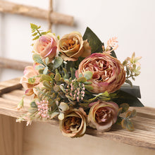 Load image into Gallery viewer, Silk Artificial Roses Flowers Wedding Home Decoration Fake Flower
