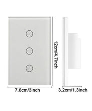 Load image into Gallery viewer, Wifi Smart Fan Switch In Wall Speed Control Enabled Variable Ceiling Touch Glass Panel Remote Tuya Alexa Google Home Assistant