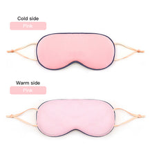 Load image into Gallery viewer, Summer Sleep Mask Ice Silk Eye Patches Double Sided Cold Warm Soft Eyeshade Solid Color Refreshing Sleeping Face Masks Comfort